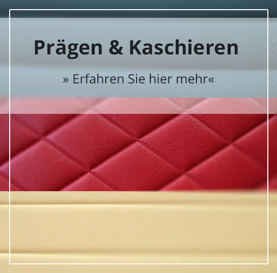 Kunstleder Prägen und Kaschieren