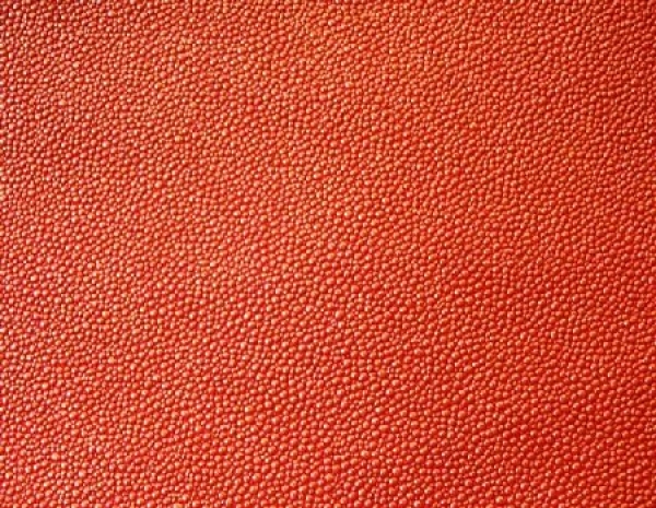 Rochen - Orangerot mit Überdruck Gold